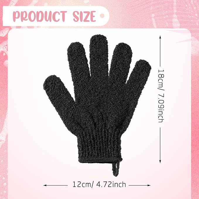 Didaey 104 Pcs Exfoliating Glove Bulk Shower Gloves - Image 2