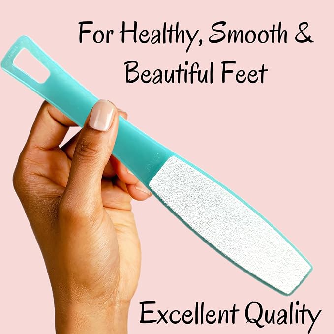 1 ALAZCO Double Sided Foot File Pumice Ergonomic Handle Scrubber Immediate - Image 9