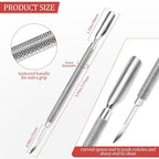 Cuticle Pusher Nail Polish Remover 2-in-1 Cuticle Trimmer Nail Care Tool - Image 2