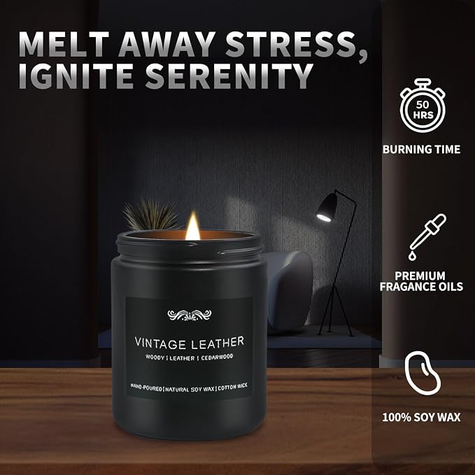 6 Pack Candles for Home Scented Aromatherapy Candles Gifts Set for Mens - Image 2