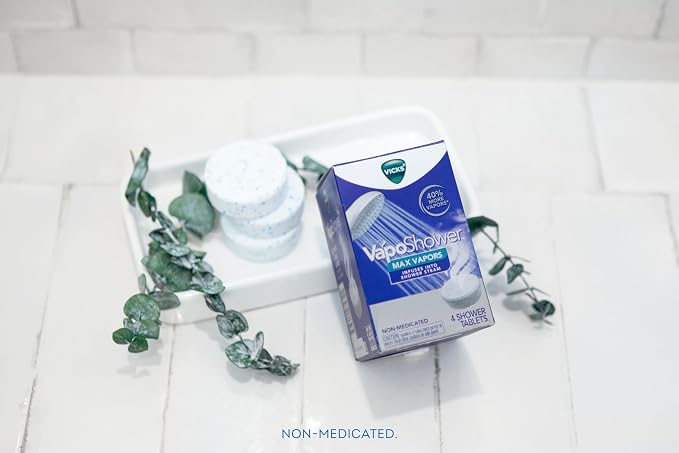Vicks VapoShower Max Tablets, Non-Medicated Eucalyptus Shower Steamer Tablets - Image 10