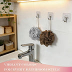 2-Pack Loofah Washcloth Combo 2-in-1, Exfoliating Soap Saver Pouch - Image 7
