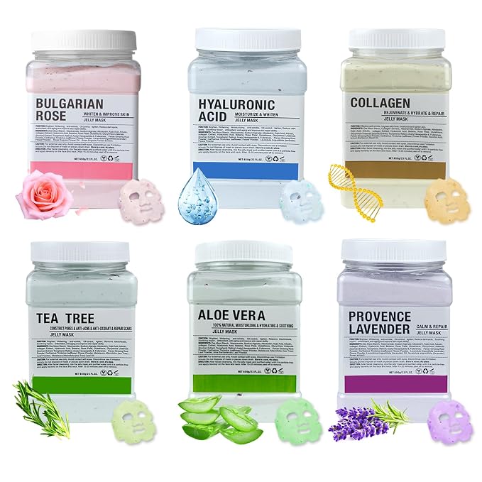 Jelly Mask for Facials Professional, Hydrating & Moisturizing Peel-Off Natural by Unknown