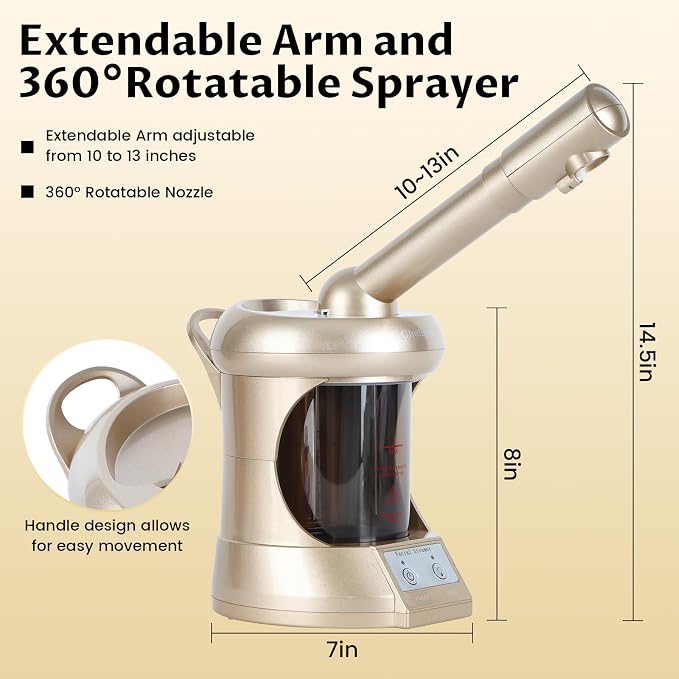 Professional Facial Steamer, Portable Type, high Water Mist Density, Face - Image 5