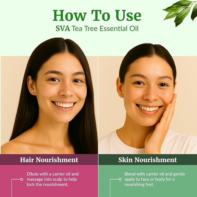 SVA Tea Tree Essential Oil – 4 Fl Oz – 100% Natural Tea Tree Oil - Image 5