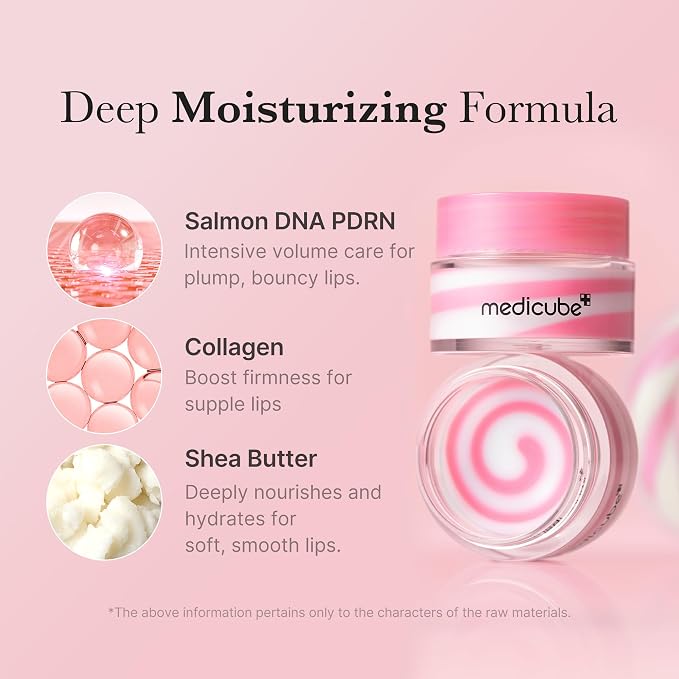 medicube PDRN lip sleeping mask glow balm | Salmon PDRN, Shea Butter - Image 5