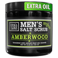 Salt Body Scrub Amberwood For Men – Moisturizes, Exfoliates & Nourishes Skin – by DeadSeaCollection