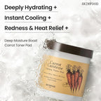 SKINFOOD Carrot Toner Pads, Instant Cooling & Redness Relief, After Sun Care - Image 3