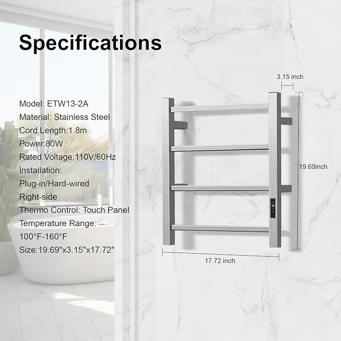 HARNDY Electric Towel Rack - Image 3