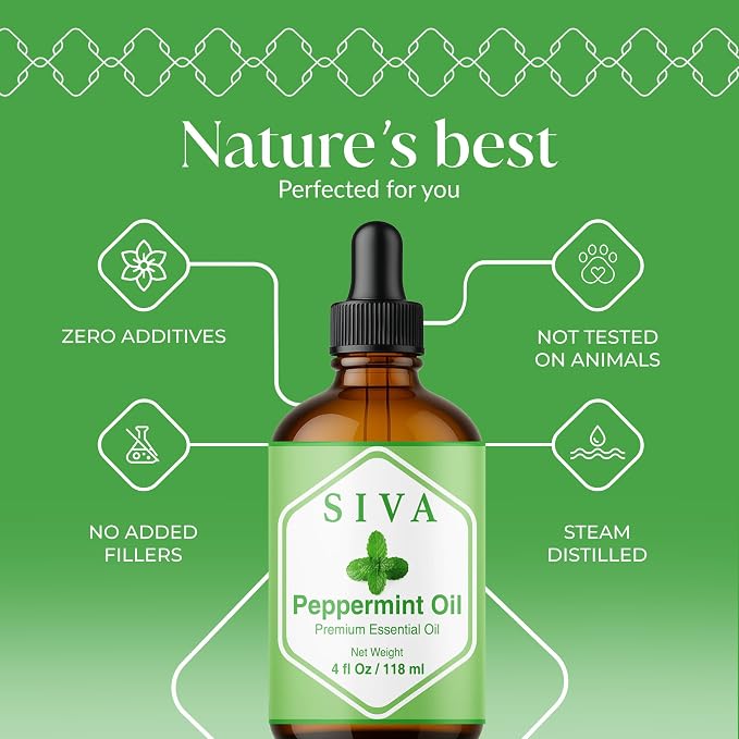 Siva Peppermint Essential Oil - Image 2