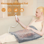 Heating Pad for Back Pain Relief, Massaging Weighted Heating Pads for Neck - Image 3