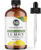NaturoBliss 100% Pure Lemon Essential Oil Therapeutic Grade Premium Quality by NaturoBliss