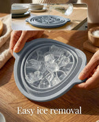 Face Ice Bath Bowl with Built-in Ice Tray, Foldable Silicone Face Bowl - Image 8