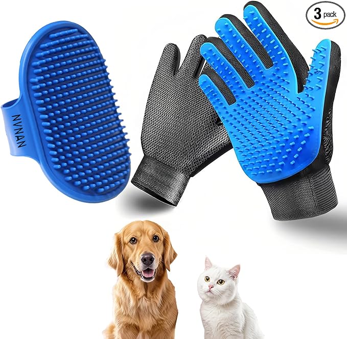 NVNAN Cat & Dog Grooming Gloves by NVNAN