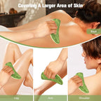 airogym Jade Stone Gua Sha Massage Tool Set Larger Guasha Board - Image 6