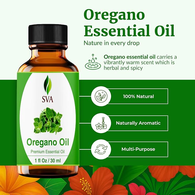 SVA Oregano Essential Oil – 1 Fl Oz – 100% Natural Oregano Oil - Image 3