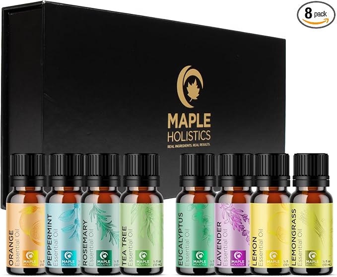 Pure Essential Oil Set for Diffuser by MapleHolistics