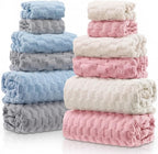 Gilprop 12 Pcs Soft Bath Towels Set by Gilprop