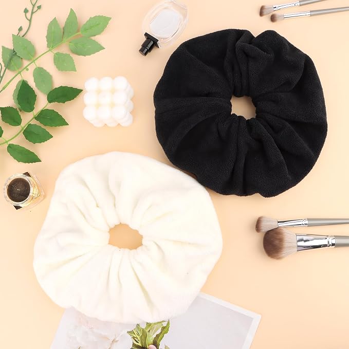 Wecoe Hair Towel Scrunchies 2pcs Soft Absorbent Large Microfiber Hair Drying - Image 7