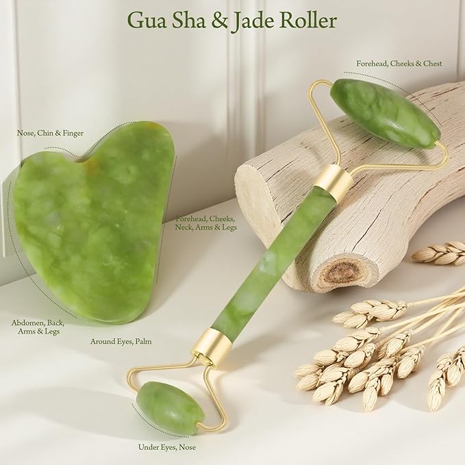 Real Perfection Gua Sha Facial Tools Face Roller - Image 2