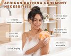 2 Pack African Net Sponge Exfoliating Body Scrubber Bath Sponge - Image 4