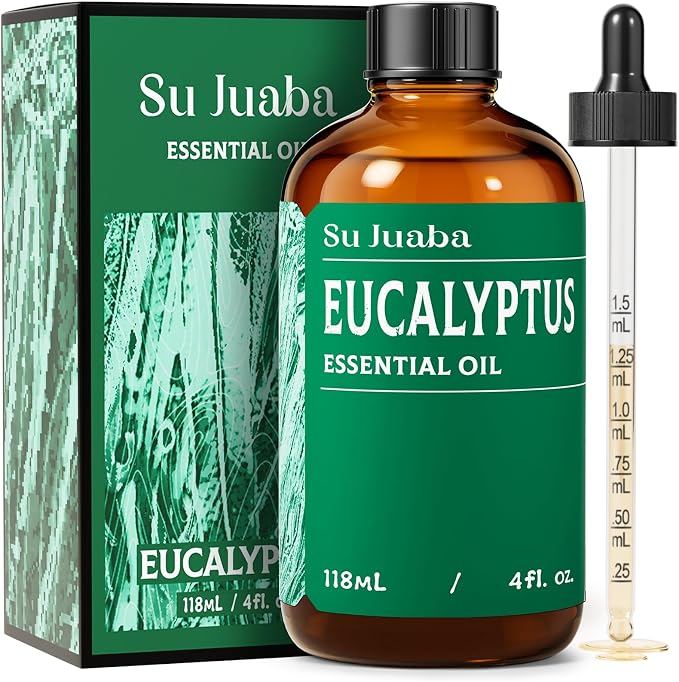 SU JUABA Eucalyptus Essential Oil 4 Fl Oz, 100% Pure Natural by Unknown