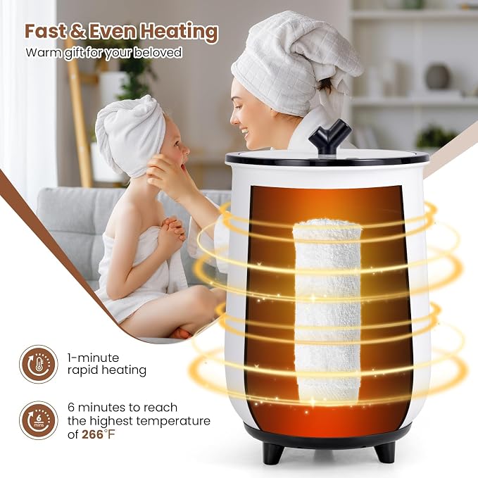 Tangkula Towel Warmer Bucket, 23L Large Luxury Bucket-Style Towel Warmer - Image 7