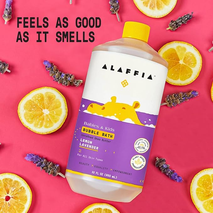 Alaffia Babies & Kids Bubble Bath, Lemon Lavender, Pump Included – Gentle - Image 8