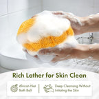 Bathway Loofah Bath Sponge, 2 Pack African Net Sponge Authentic, Exfoliating - Image 2
