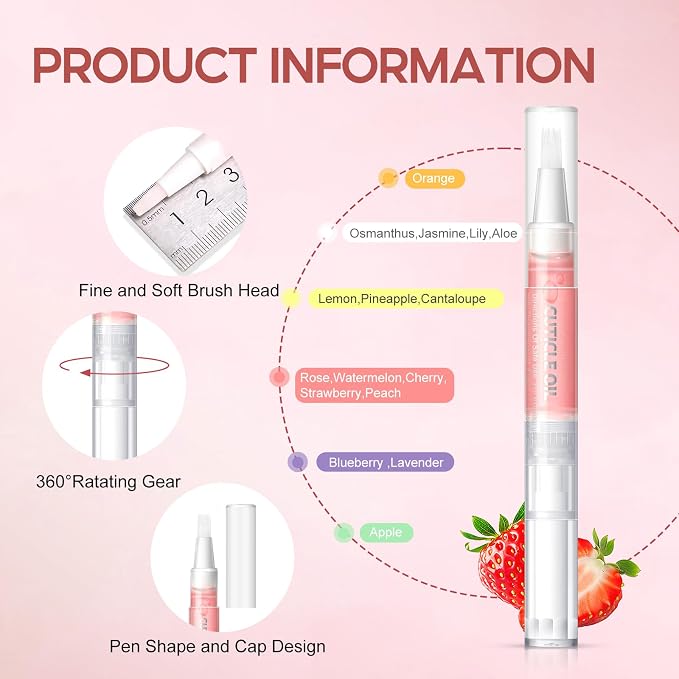 PEACECOLOR 8Pcs Cuticle Oil Pen - Image 5
