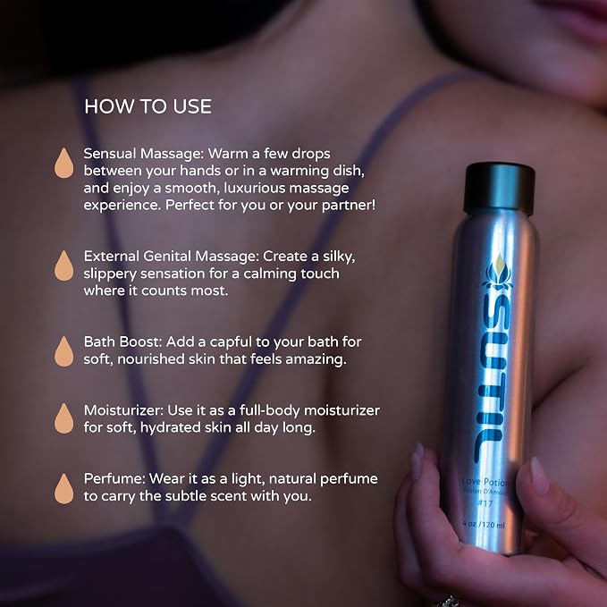 SUTIL Love Potion #23 Massage Oil – Sensual Aphrodisiac Massage Oil - Image 4