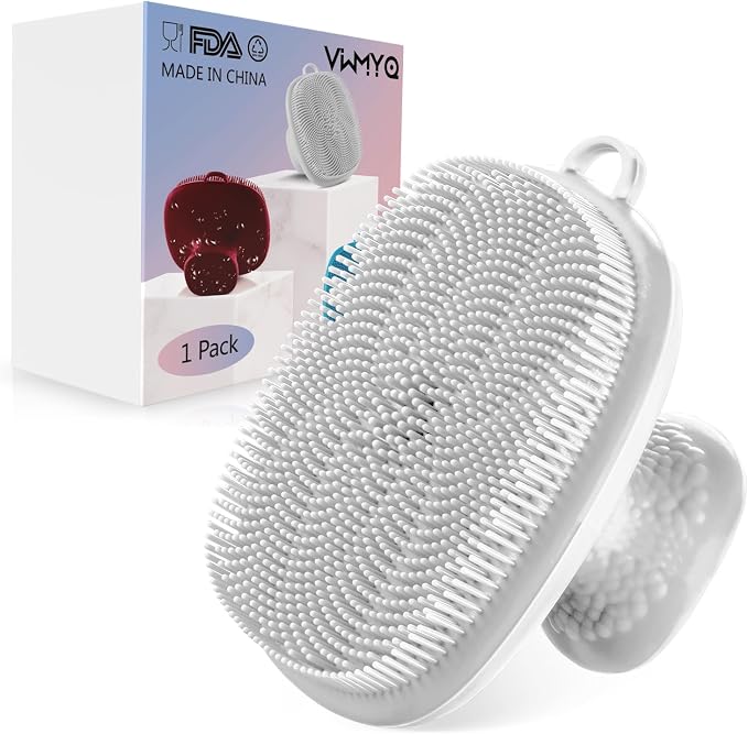 Silicone Face Scrubber for Men Facial Cleansing Brush Silicone Face Wash Brush by -100SoftSilicone-