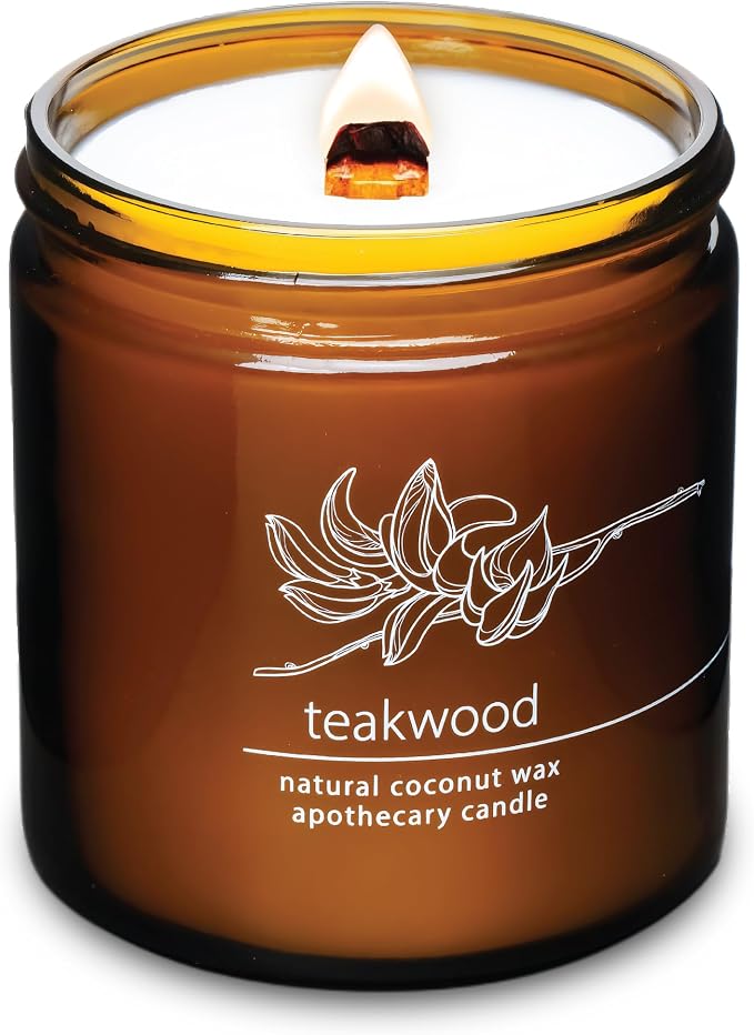 Hemlock Park Crackling Wood Wick Candle Handcrafted by HemlockPark
