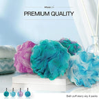 Loofah Sponge Bath Sponge for Women Men 4 Pack - Image 8