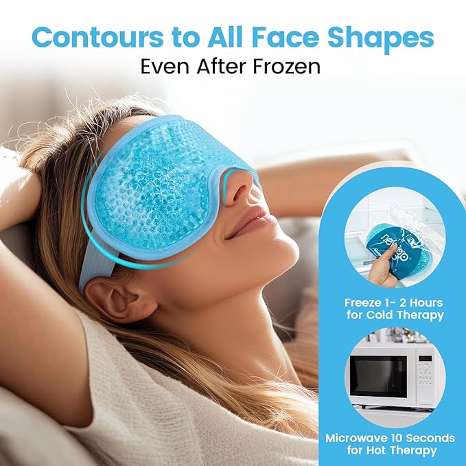NEWGO Cooling Eye Mask for Puffy Eyes, Cold Eye Mask Eye Ice Pack for After - Image 5