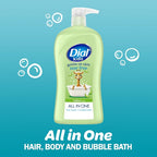 Dial Kids All-in-1 Body Wash + Hair + Bubble Bath, Melon Scent, 32 Fl Oz - Image 3