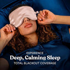 ASUTRA Silk Eye Pillow for Sleep, Light Pink - Image 4