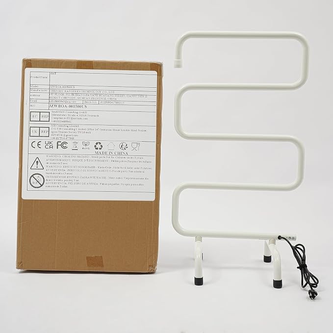 Electric Towel Warmer, S-Shaped Heated Towel Rack - Image 8