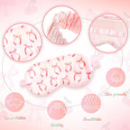 Cuffbow 6 Pack Plush Sleep Mask Set, Cute Plush Eye Masks - Image 3