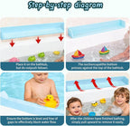 Bathtub Splash Guard for tub Kids& Bath Shelf for Kids – Toddler Bath Tray - Image 6