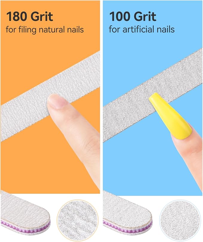 MORGLES Cuticle Remover Tools, Nail Files and Buffers Set - Image 4