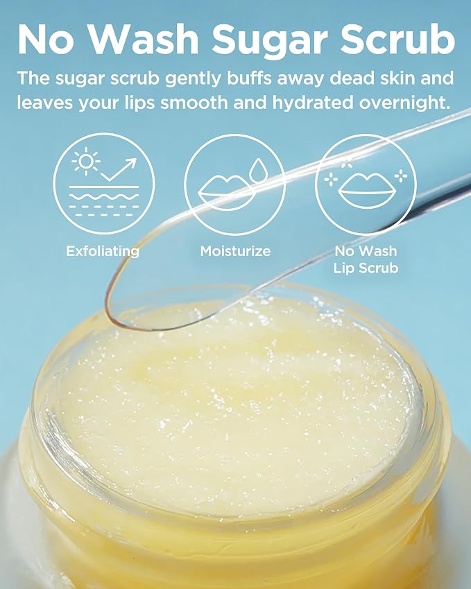 TOCOBO Lemon Sugar Lip Mask – No-Wash Overnight Lip Scrub & Sleeping Mask | - Image 3