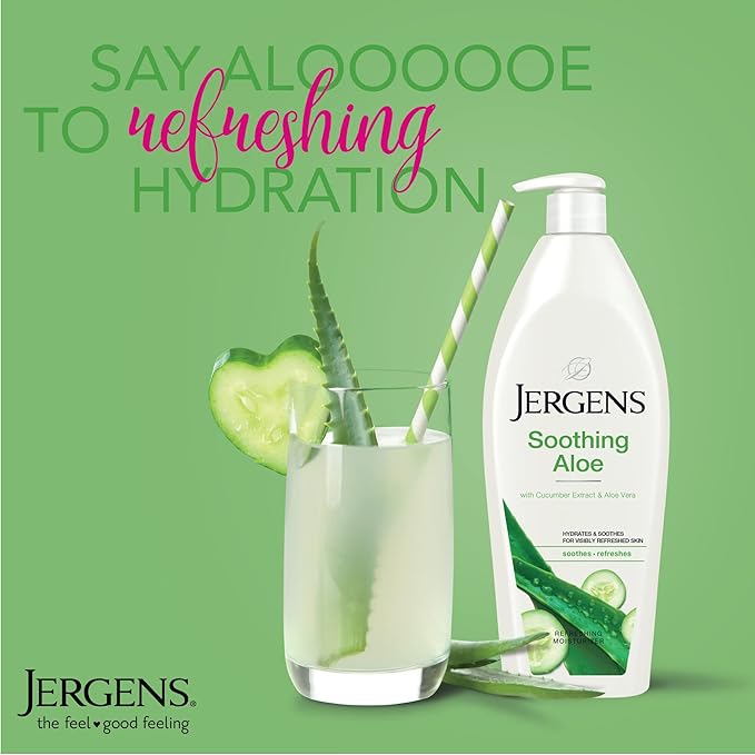 Jergens Soothing Aloe Body Lotion, Aloe Vera Body and Hand Moisturizer - Image 5