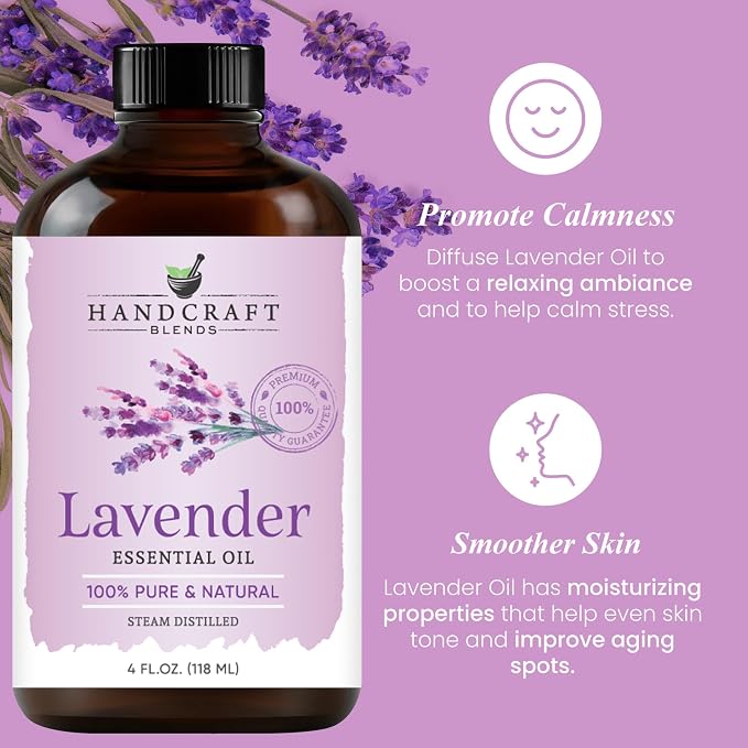 Handcraft Blends Lavender Essential Oil – Huge 4 Fl Oz – 100% Pure and Natural - Image 4