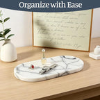 Koville Natural Marble Tray, Catchall - Image 3