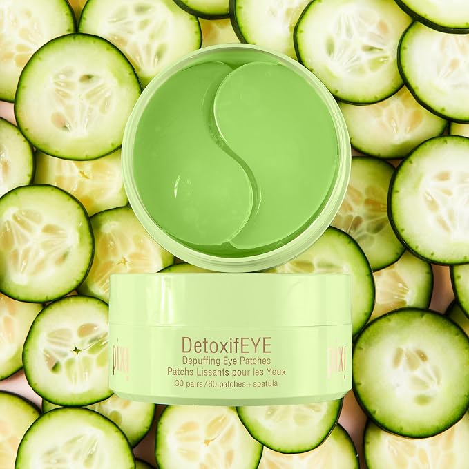Pixi DetoxifEYE Depuffing Hydrogel Under-Eye Patches, Hyaluronic Acid & Caffeine - Image 6