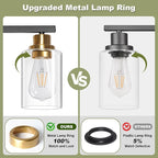 Unicozin Modern Bathroom Light Fixtures, 4 Light Vanity Lights Over Mirror - Image 7