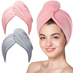 Hicober Microfiber Hair Towel, Drying Hair Wrap Towels by Hicober