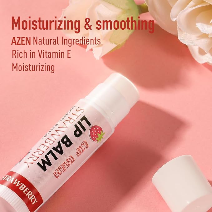 AZEN 120 Pack Lip Balm Bulk, Moisturizing Lip Balms - Image 3