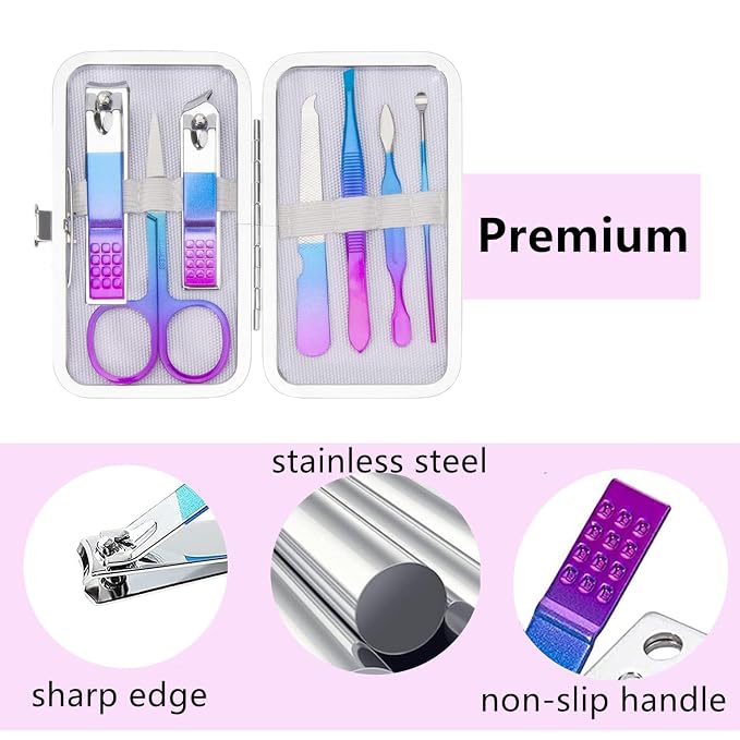 Manicure Set Nail Clipper Set Women Men Travel Manicure Kit Nail Clipper Kit - Image 5